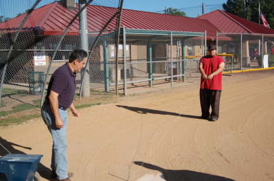 Gabe and Robert Pitch In